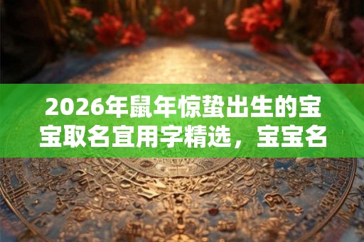 2026年鼠年惊蛰出生的宝宝取名宜用字精选，宝宝名字推荐