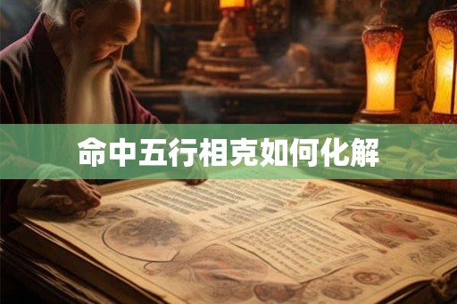 命中五行相克如何化解