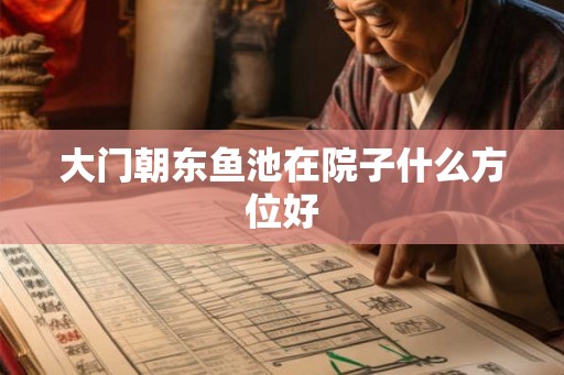 大门朝东鱼池在院子什么方位好