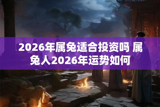 2026年属兔适合投资吗 属兔人2026年运势如何