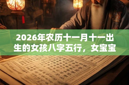 2026年农历十一月十一出生的女孩八字五行，女宝宝新潮的名字