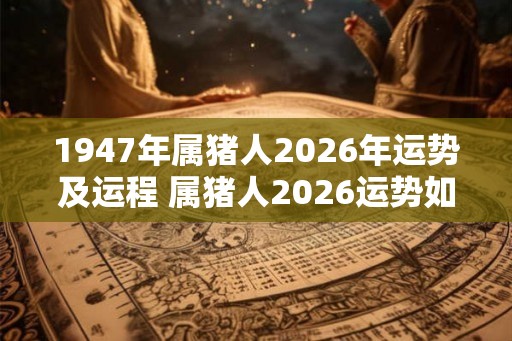 1947年属猪人2026年运势及运程 属猪人2026运势如何