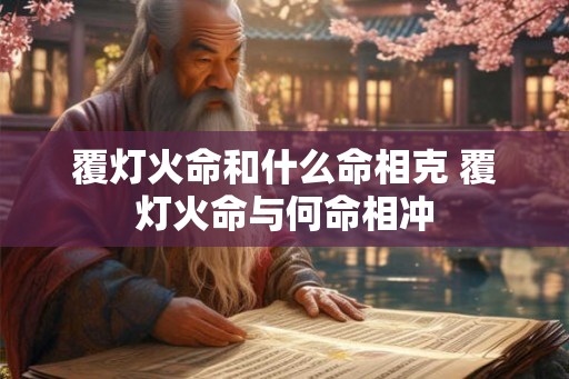 覆灯火命和什么命相克 覆灯火命与何命相冲