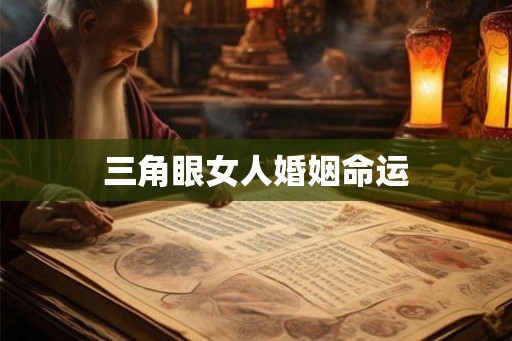 三角眼女人婚姻命运 三角眼女人婚姻命运