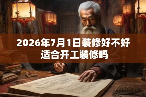 2026年7月1日装修好不好 适合开工装修吗 2026年7月1日装修好不好 适合开工装修吗