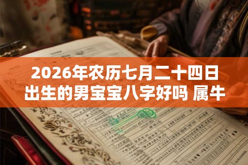 2026年农历七月二十四日出生的男宝宝八字好吗 属牛男孩取名大全