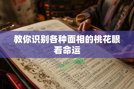 教你识别各种面相的桃花眼看命运