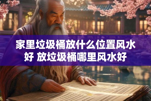 家里垃圾桶放什么位置风水好 放垃圾桶哪里风水好 家里垃圾桶放什么位置风水好 放垃圾桶哪里风水好