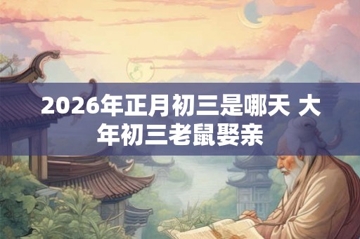 2026年正月初三是哪天 大年初三老鼠娶亲