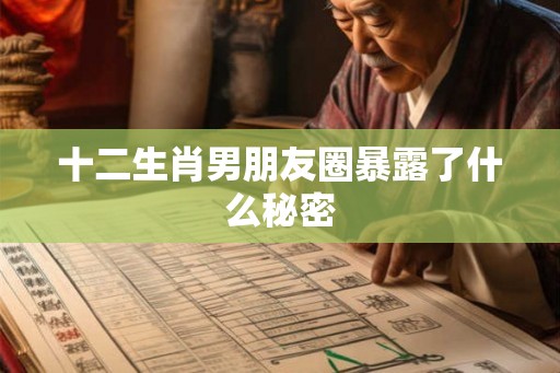 十二生肖男朋友圈暴露了什么秘密 十二生肖男朋友圈暴露了什么秘密