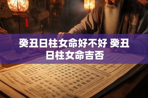 癸丑日柱女命好不好 癸丑日柱女命吉否
