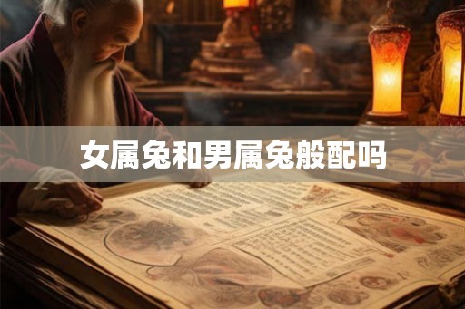 女属兔和男属兔般配吗