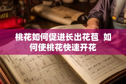桃花如何促进长出花苞  如何使桃花快速开花