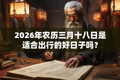 2026年农历三月十八日是适合出行的好日子吗？