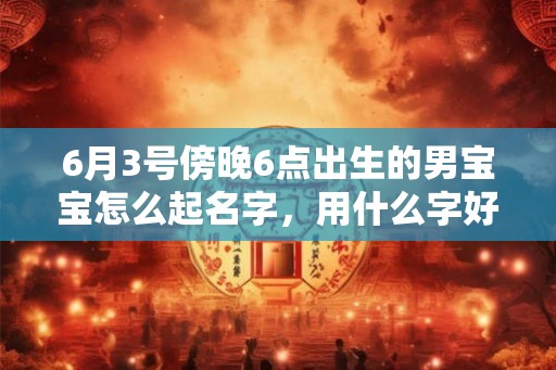 6月3号傍晚6点出生的男宝宝怎么起名字,用什么字好 6月3号傍晚6点出生的男宝宝怎么起名字,用什么字好