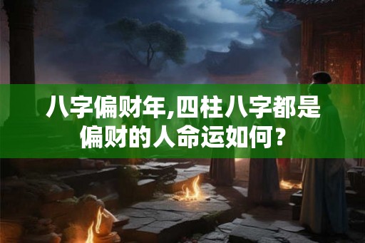 八字偏财年,四柱八字都是偏财的人命运如何？