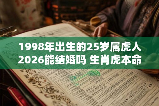 1998年出生的25岁属虎人2026能结婚吗 生肖虎本命年运势