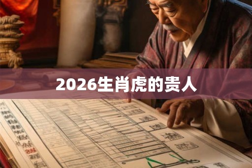 2026生肖虎的贵人