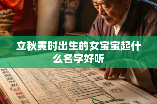 立秋寅时出生的女宝宝起什么名字好听 立秋寅时出生的女宝宝起什么名字好听
