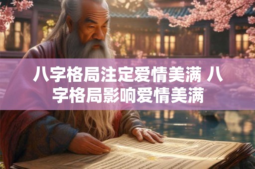 八字格局注定爱情美满 八字格局影响爱情美满
