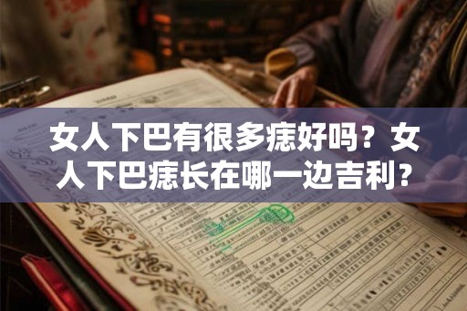 女人下巴有很多痣好吗？女人下巴痣长在哪一边吉利？
