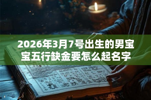 2026年3月7号出生的男宝宝五行缺金要怎么起名字