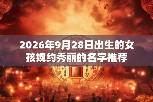 2026年9月28日出生的女孩婉约秀丽的名字推荐