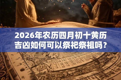 2026年农历四月初十黄历吉凶如何可以祭祀祭祖吗？