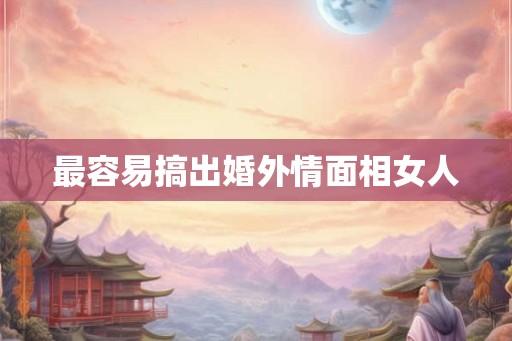 最容易搞出婚外情面相女人 最容易搞出婚外情面相女人