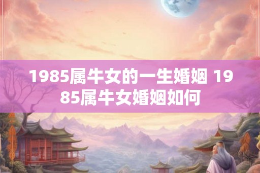 1985属牛女的一生婚姻 1985属牛女婚姻如何