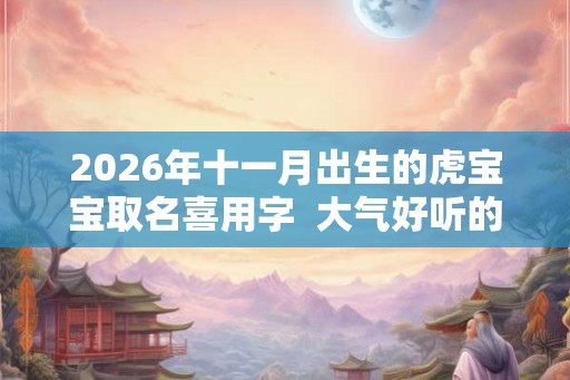 2026年十一月出生的虎宝宝取名喜用字  大气好听的名字