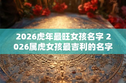 2026虎年最旺女孩名字 2026属虎女孩最吉利的名字