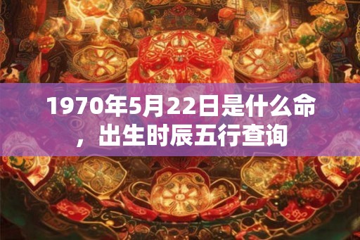 1970年5月22日是什么命，出生时辰五行查询