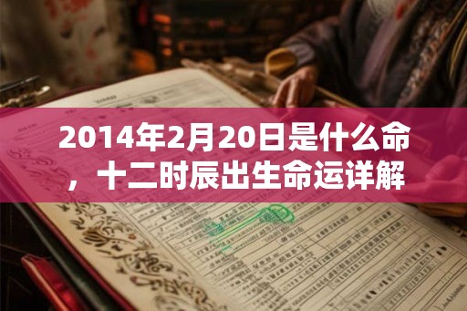 2014年2月20日是什么命，十二时辰出生命运详解