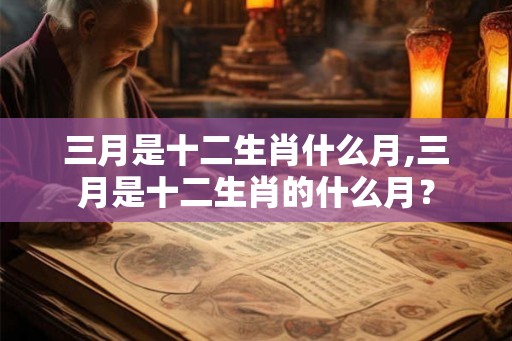 三月是十二生肖什么月,三月是十二生肖的什么月？