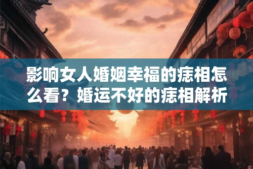 影响女人婚姻幸福的痣相怎么看？婚运不好的痣相解析！
