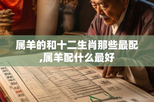 属羊的和十二生肖那些最配,属羊配什么最好