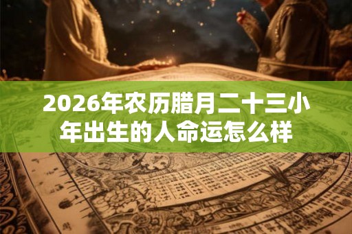2026年农历腊月二十三小年出生的人命运怎么样