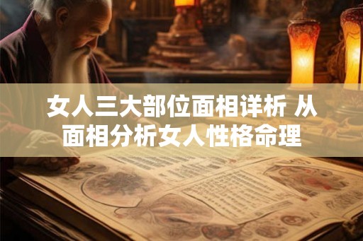 女人三大部位面相详析 从面相分析女人性格命理