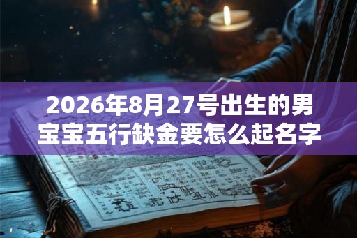 2026年8月27号出生的男宝宝五行缺金要怎么起名字 2026年8月27号出生的男宝宝五行缺金要怎么起名字