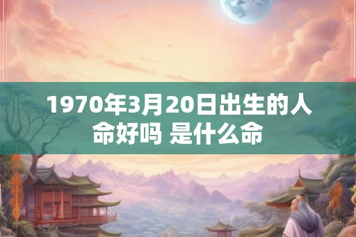 1970年3月20日出生的人命好吗 是什么命