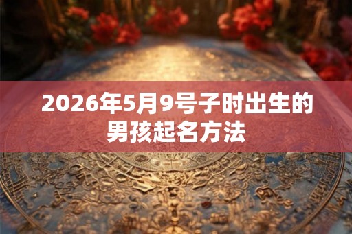 2026年5月9号子时出生的男孩起名方法