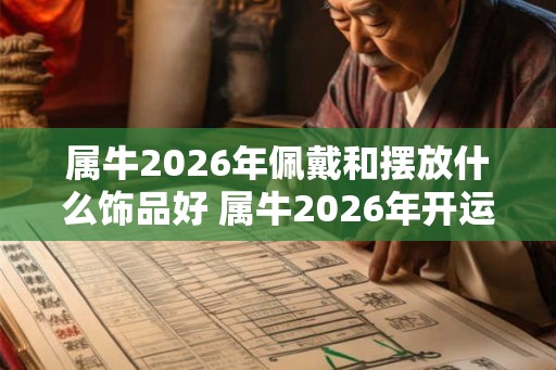 属牛2026年佩戴和摆放什么饰品好 属牛2026年开运吉祥物
