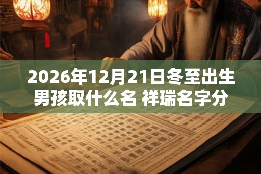 2026年12月21日冬至出生男孩取什么名 祥瑞名字分享 2026年12月21日冬至出生男孩取什么名 祥瑞名字分享