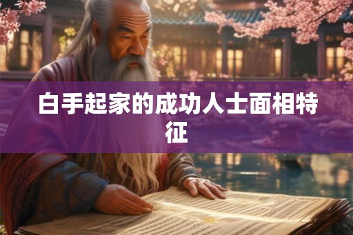白手起家的成功人士面相特征