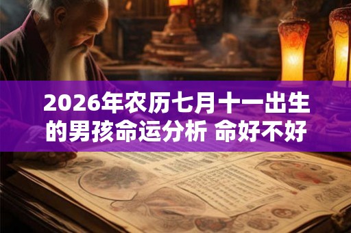 2026年农历七月十一出生的男孩命运分析 命好不好 2026年农历七月十一出生的男孩命运分析 命好不好