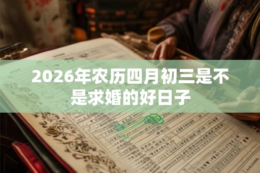 2026年农历四月初三是不是求婚的好日子 2026年农历四月初三是不是求婚的好日子
