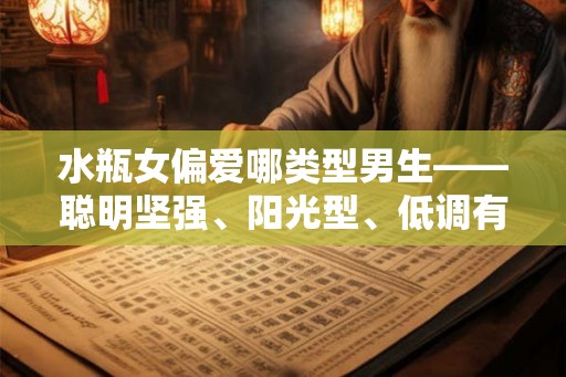 水瓶女偏爱哪类型男生——聪明坚强、阳光型、低调有内涵