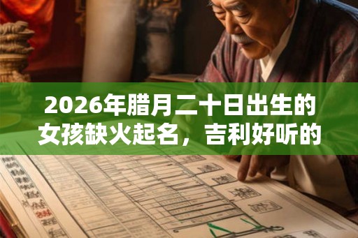 2026年腊月二十日出生的女孩缺火起名，吉利好听的名字大全