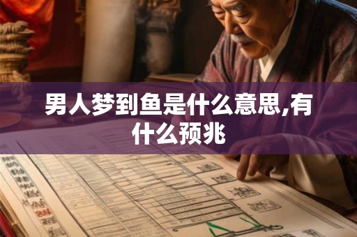 男人梦到鱼是什么意思,有什么预兆